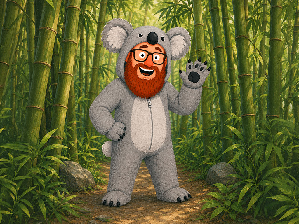 very handsome koala